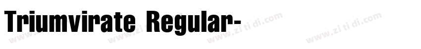 Triumvirate Regular字体转换 Triumvirate Regular字体转换